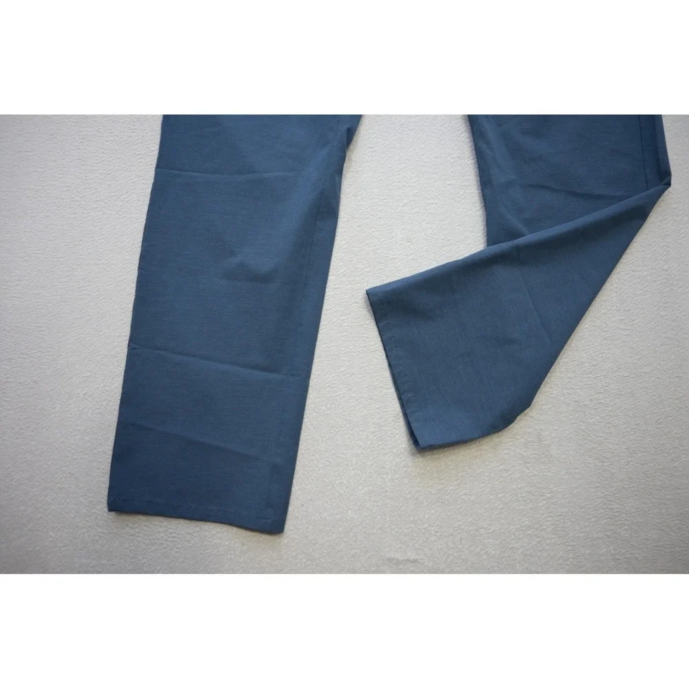 TravisMathew Golf Pants Mens 36 x 32 Blue Wicking Micro Stripe‎ Straight Leg